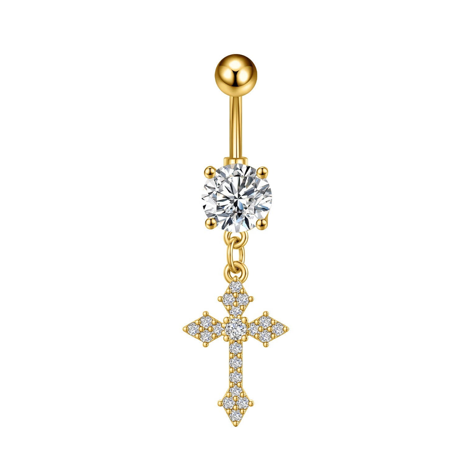 Zircon Butterfly Belly Button Ring — 60 Designs