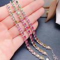 Tourmaline — 925 Silver Natural Tourmaline Bracelet