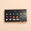 Fraise — 9-Piece Fruit & Love Earring Collection