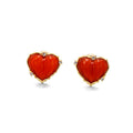 Amour Agate Heart Earrings