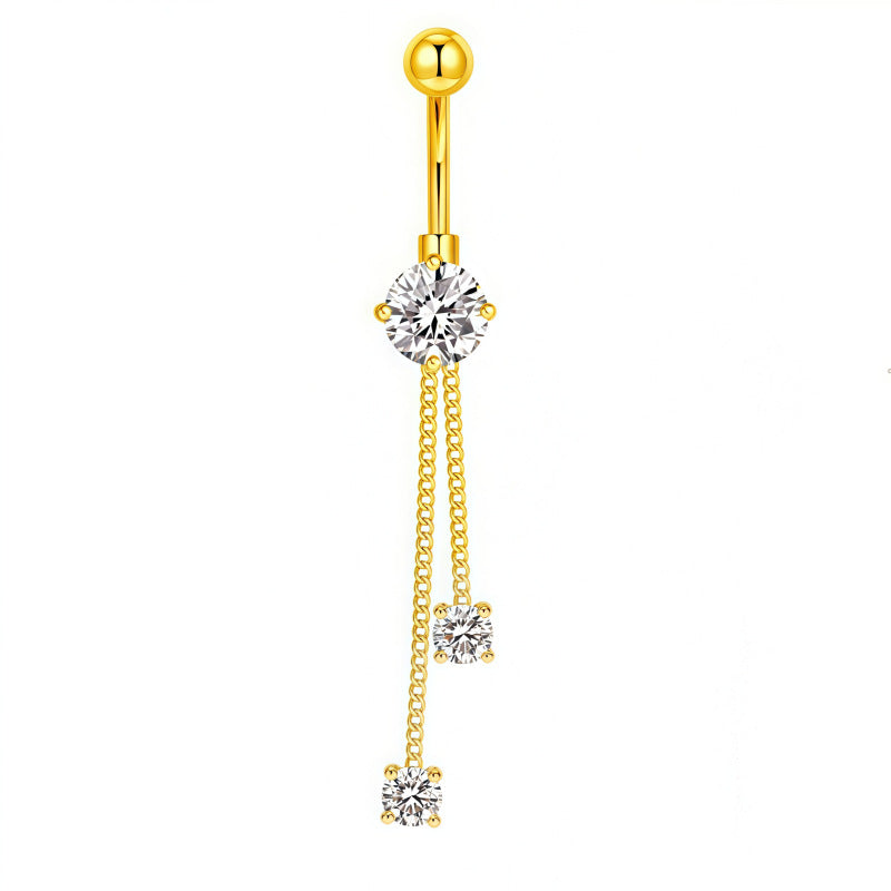 Zircon Butterfly Belly Button Ring — 60 Designs