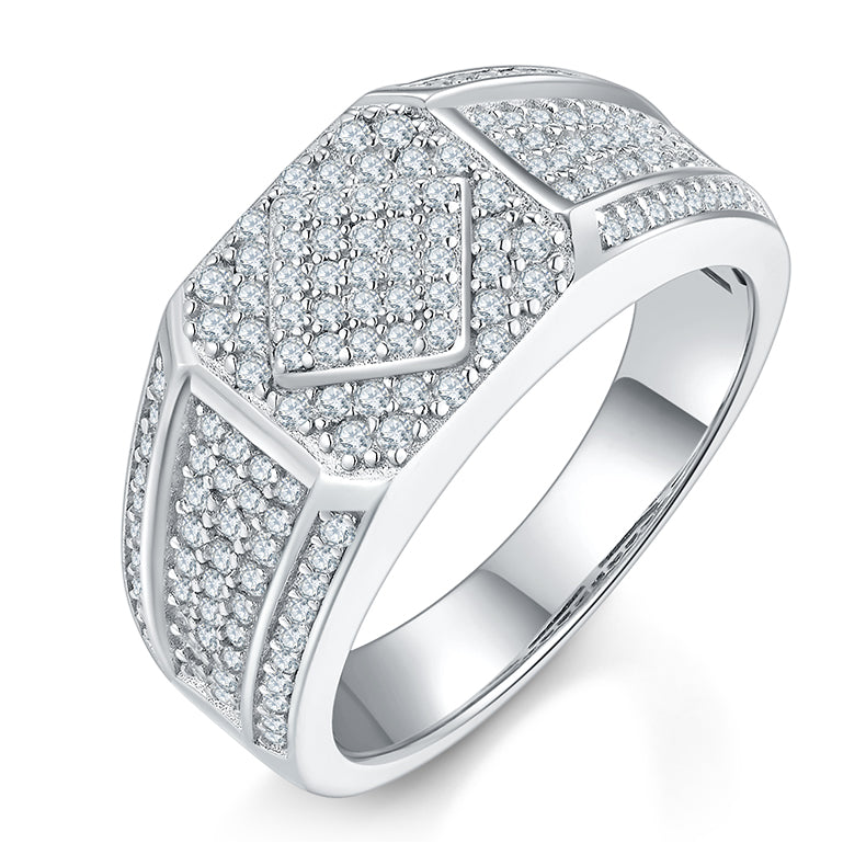 Prestige — Men’s Moissanite S925 Silver Ring
