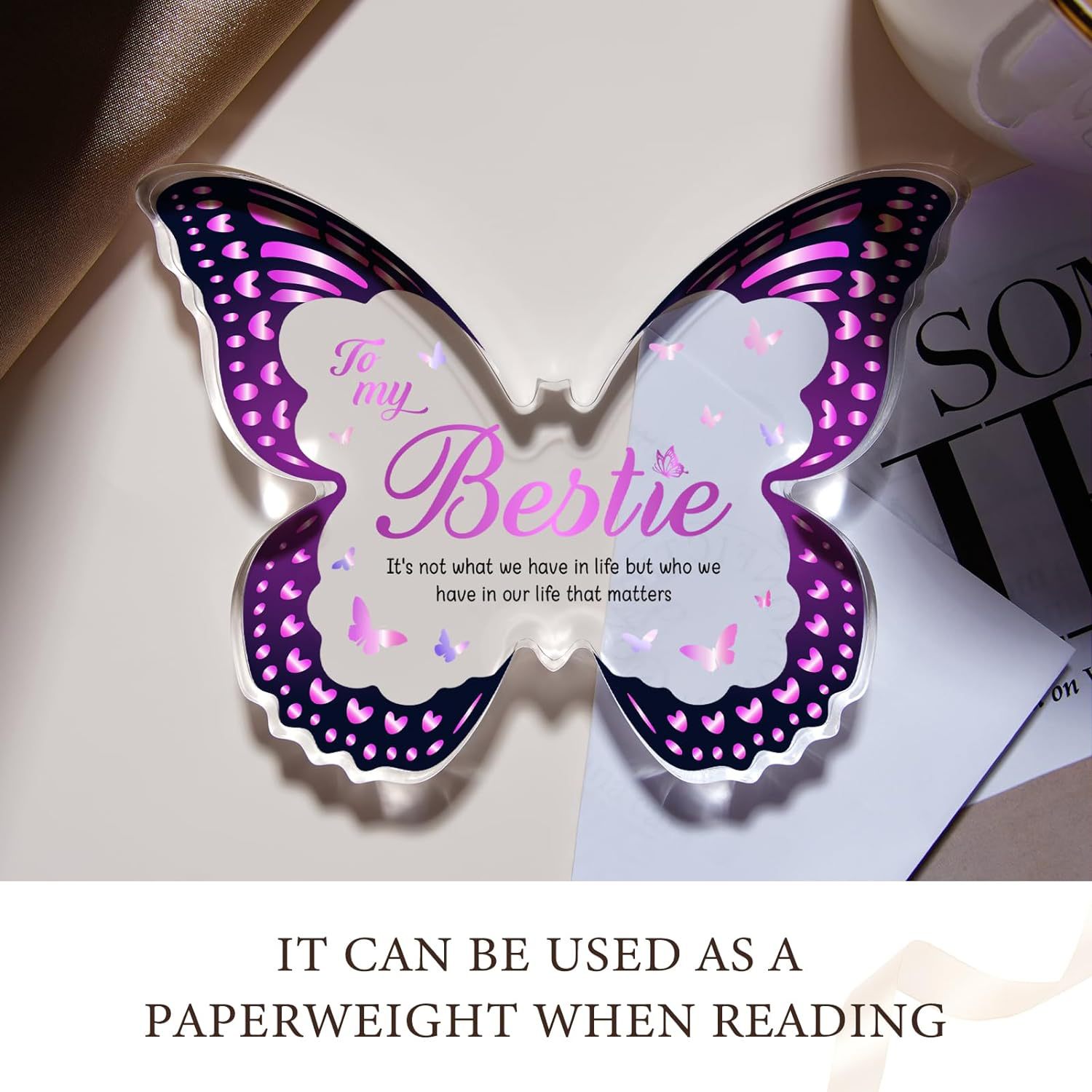 Butterfly Acrylic Keepsake — Personalised Gift for Her