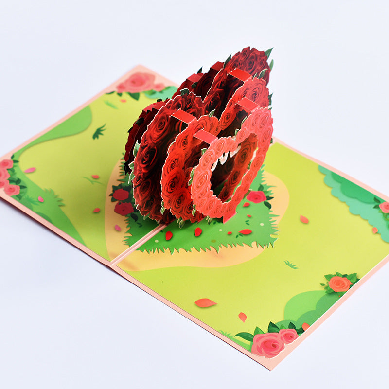 Eternal Bloom — Luxury 3D Pop-Up Card