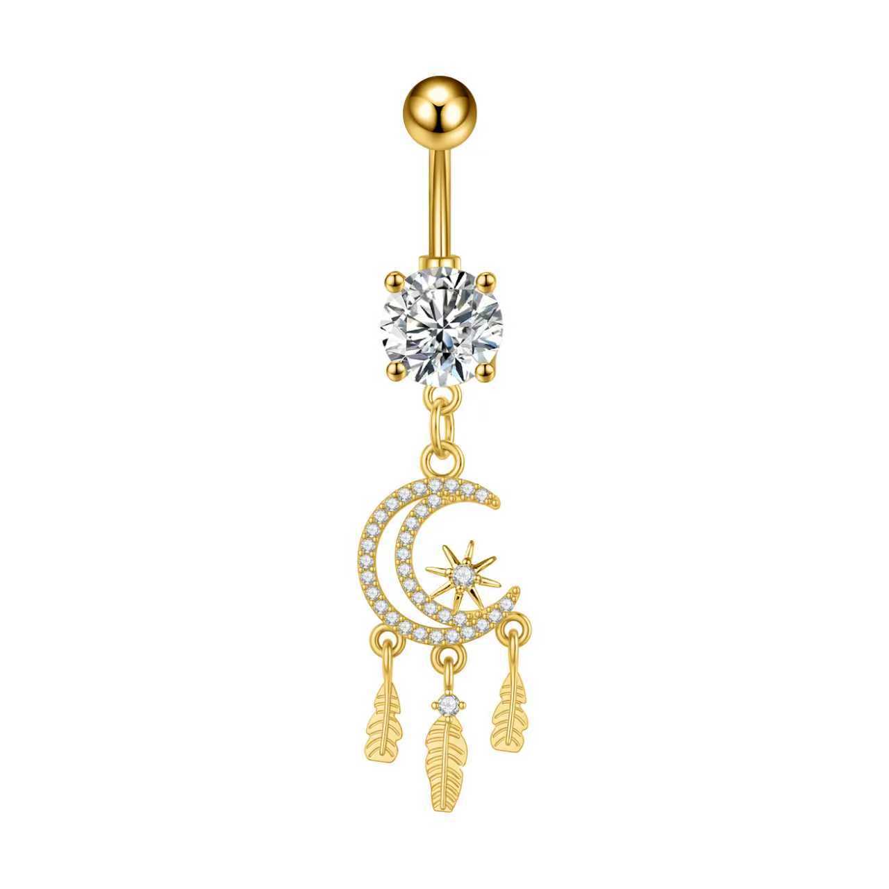 Zircon Butterfly Belly Button Ring — 60 Designs