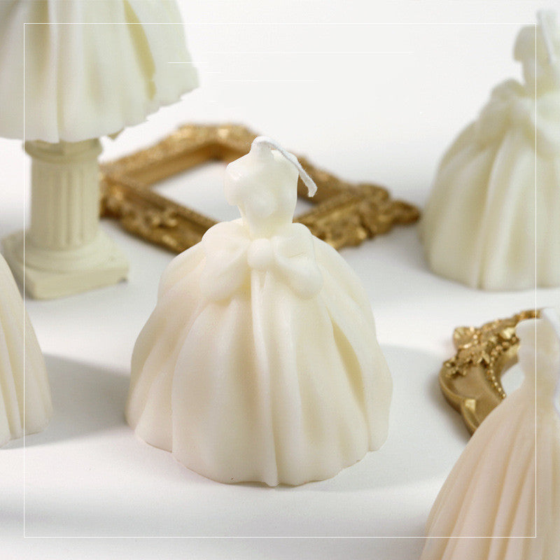 Wedding Dress Scented Candle — Handmade Gift Box Edition