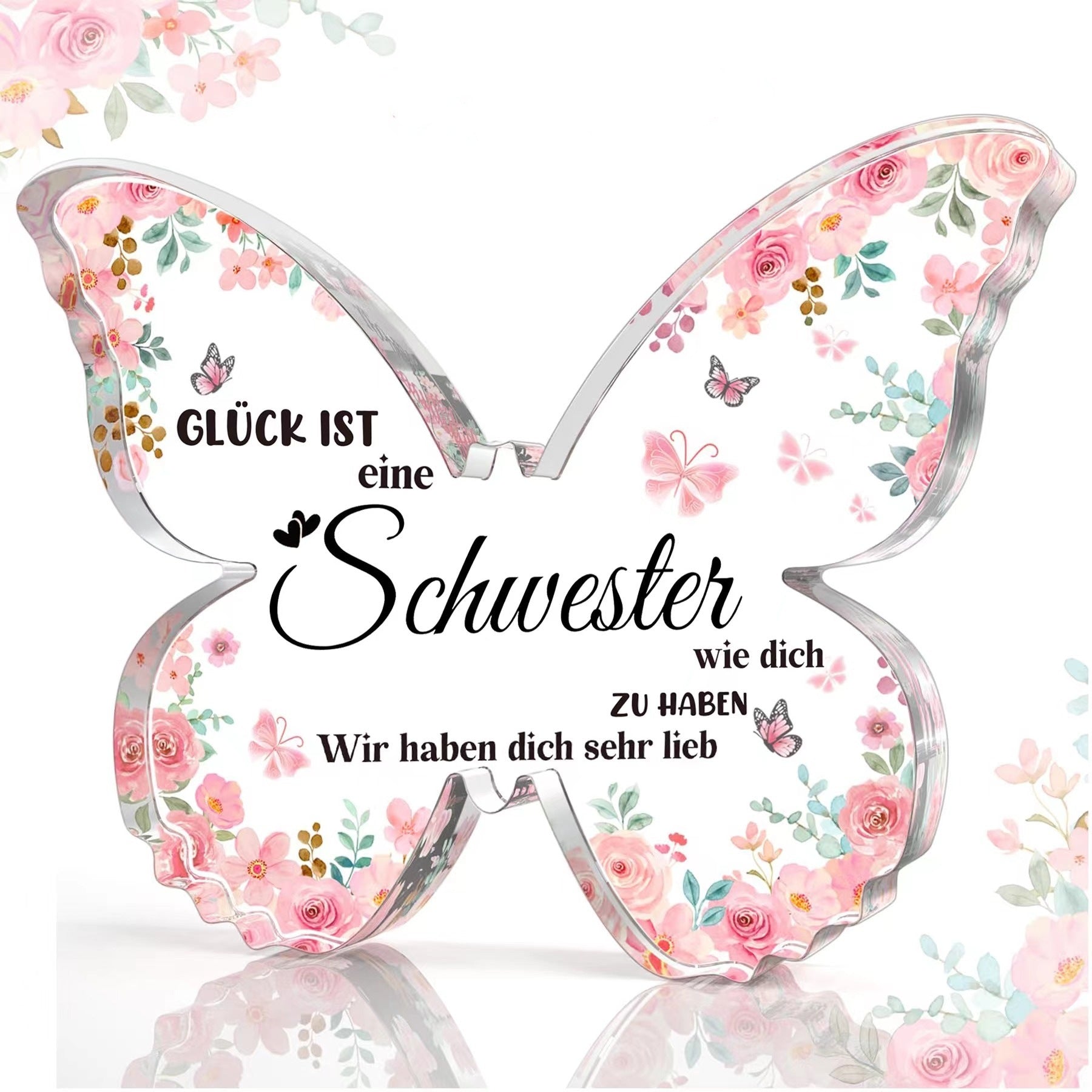 Butterfly Acrylic Keepsake — Personalised Gift for Her