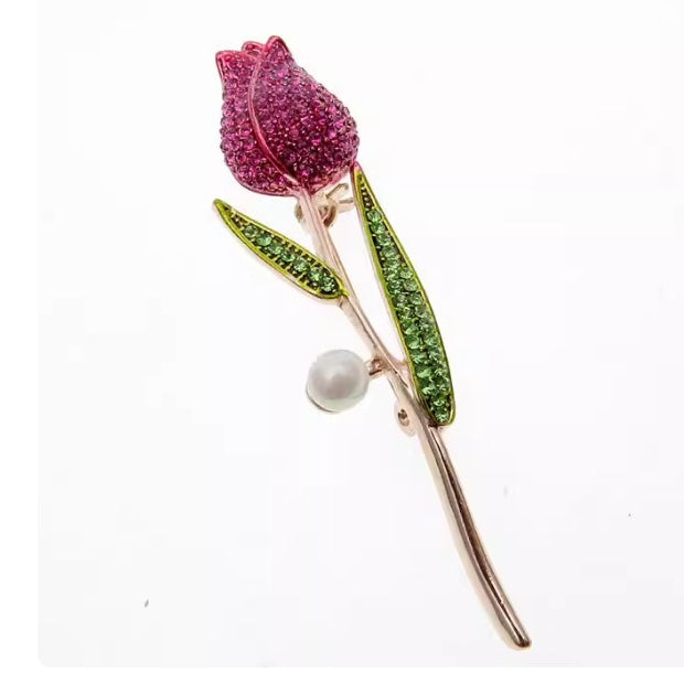Rose Bud Brooch | Romantic Luxury Women's Jewelry Gift