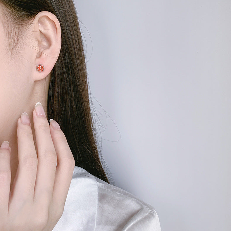 Claw & Stone – 925 Sterling Silver Geometric Claw Set Luxury Stud Earrings