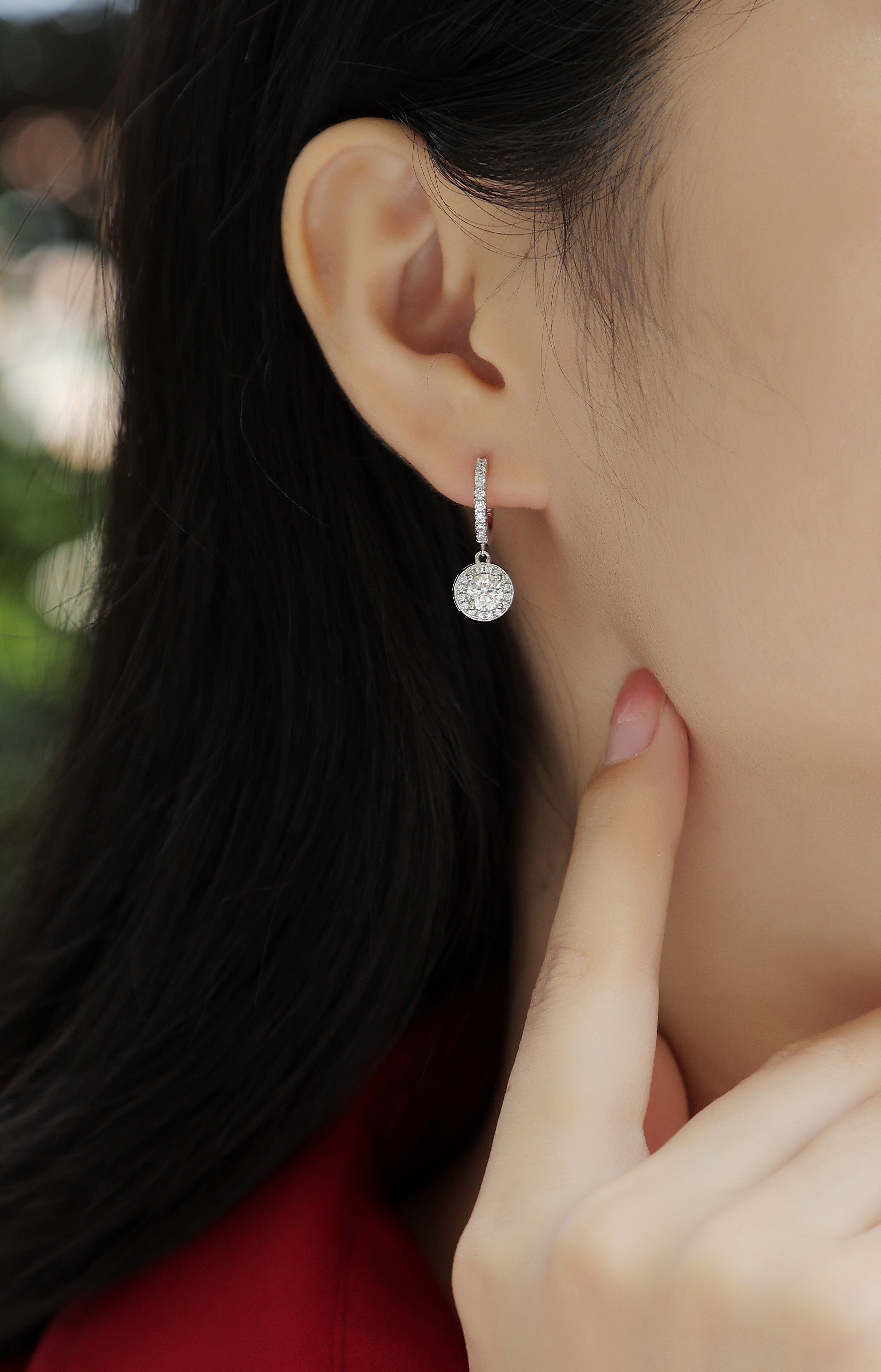 Lumière — S925 Silver Moissanite Stud Earrings