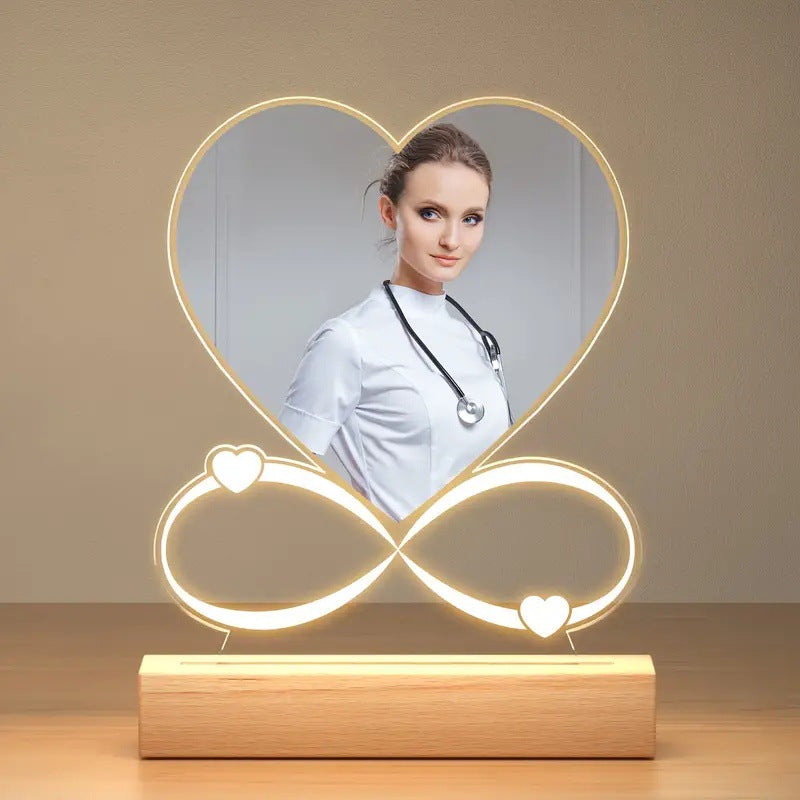 Acrylic Photo Night Light — Personalised Family Gift