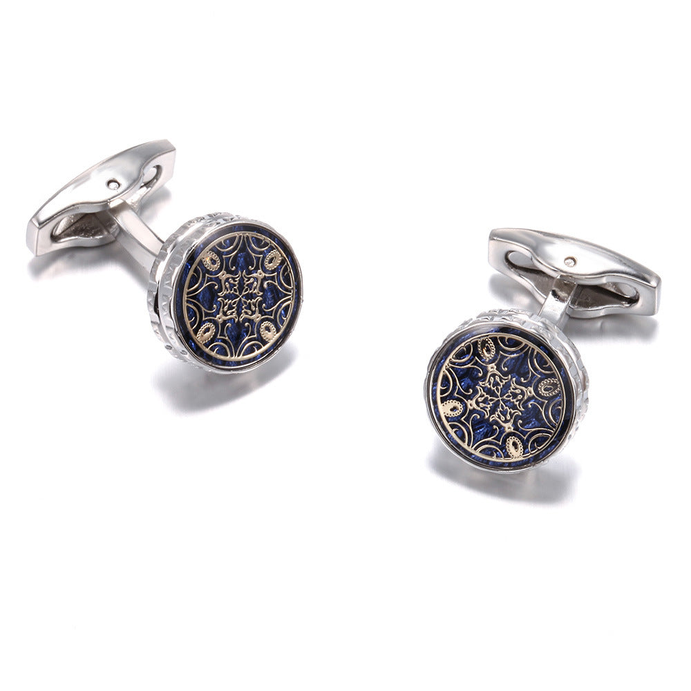French Style Silver Cufflinks — Gentleman’s Edition