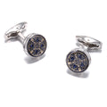 French Style Silver Cufflinks — Gentleman’s Edition