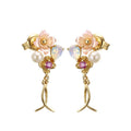 Rosée Shell Ribbon Earrings