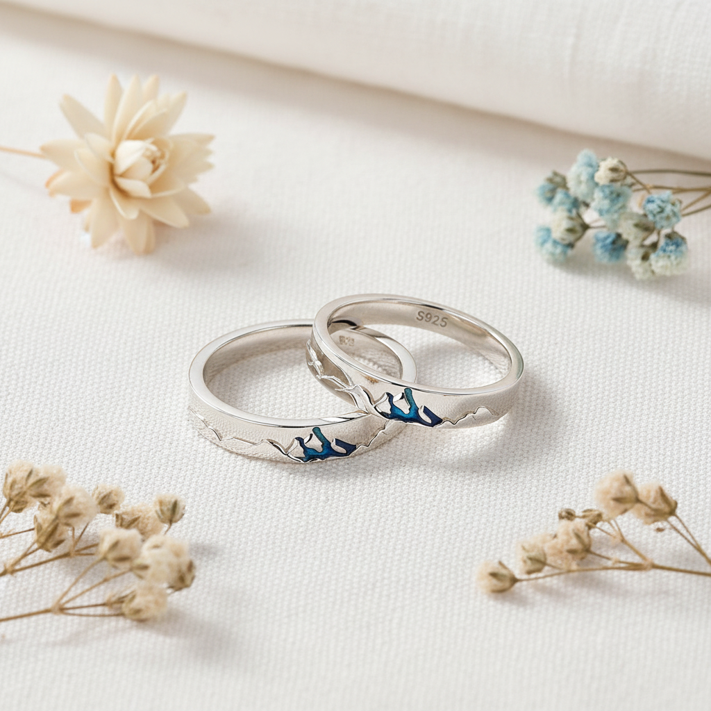 Flat lay with flowers