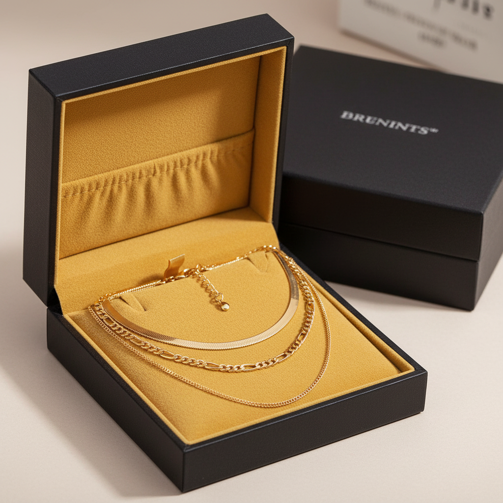 Gold Necklace in Gift Box