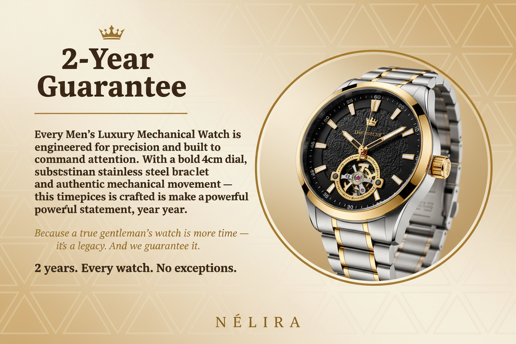 Men's Mechanical Watch - 2-Year Guarantee Light
