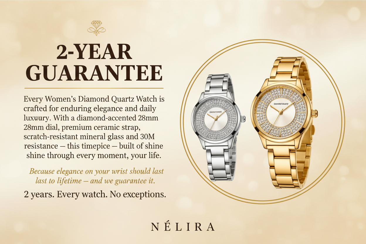 Women's Ceramic Watch - 2-Year Guarantee